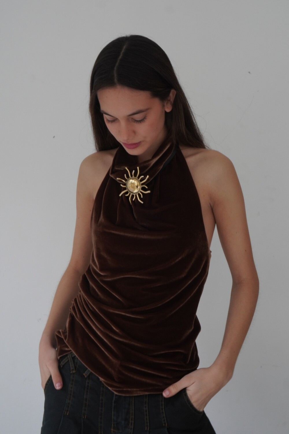 Sun Necklace Negro