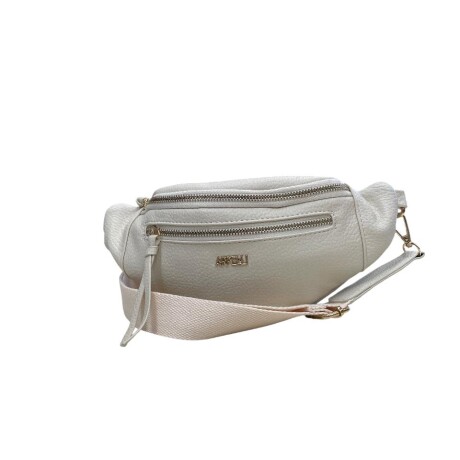 Riñonera con cinta Beige