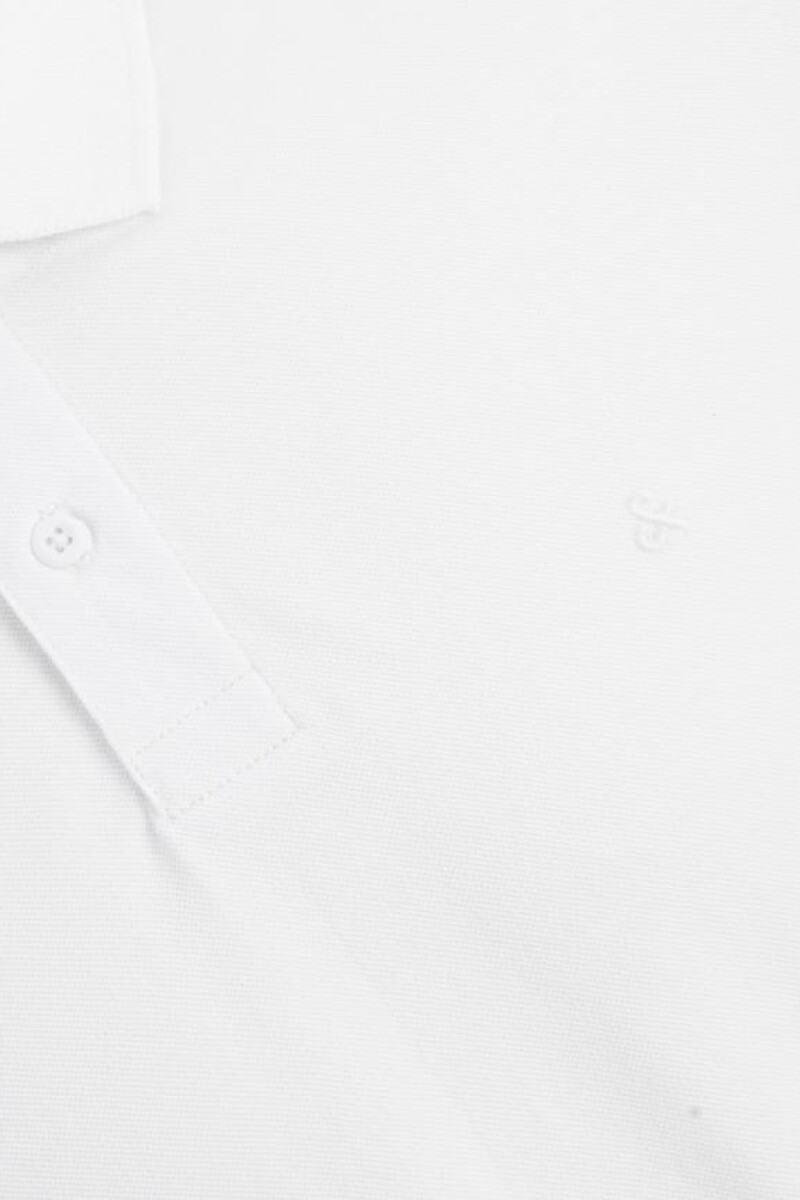 Camiseta Tipo Polo Manga Corta White