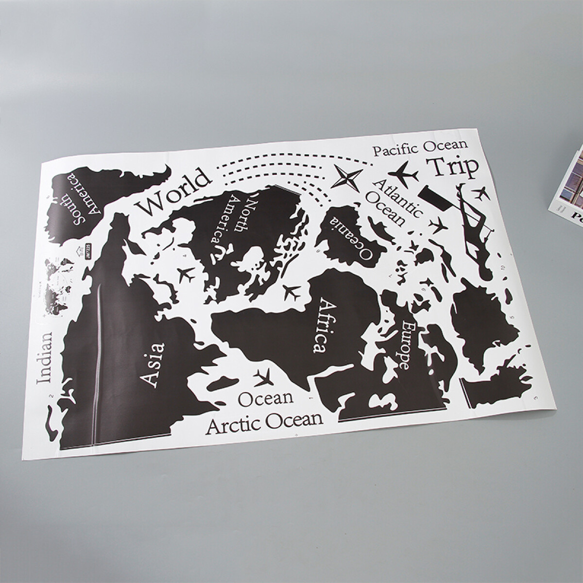 Mapamundi Adhesivo Para Pared 