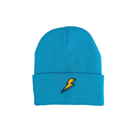 Gorro de lana rayito Turquesa