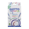 Marcadores Turbo Glitter 8 colores Pasteles Giotto Marcadores Turbo Glitter 8 colores Pasteles Giotto