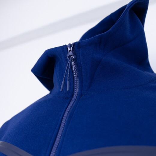 Campera MM Moda Hombre Deportivo C/Capucha Azul S/C