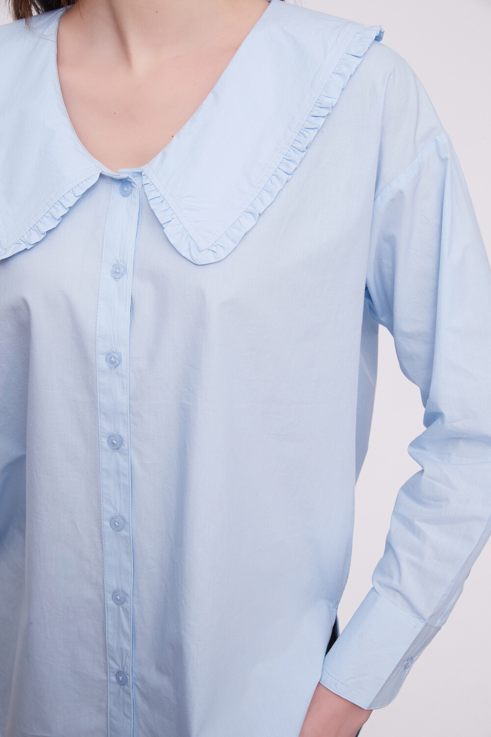 Camisa Lalou Celeste Claro