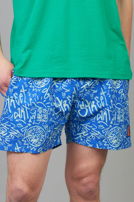 SHORT AKIM DIXIE Azul
