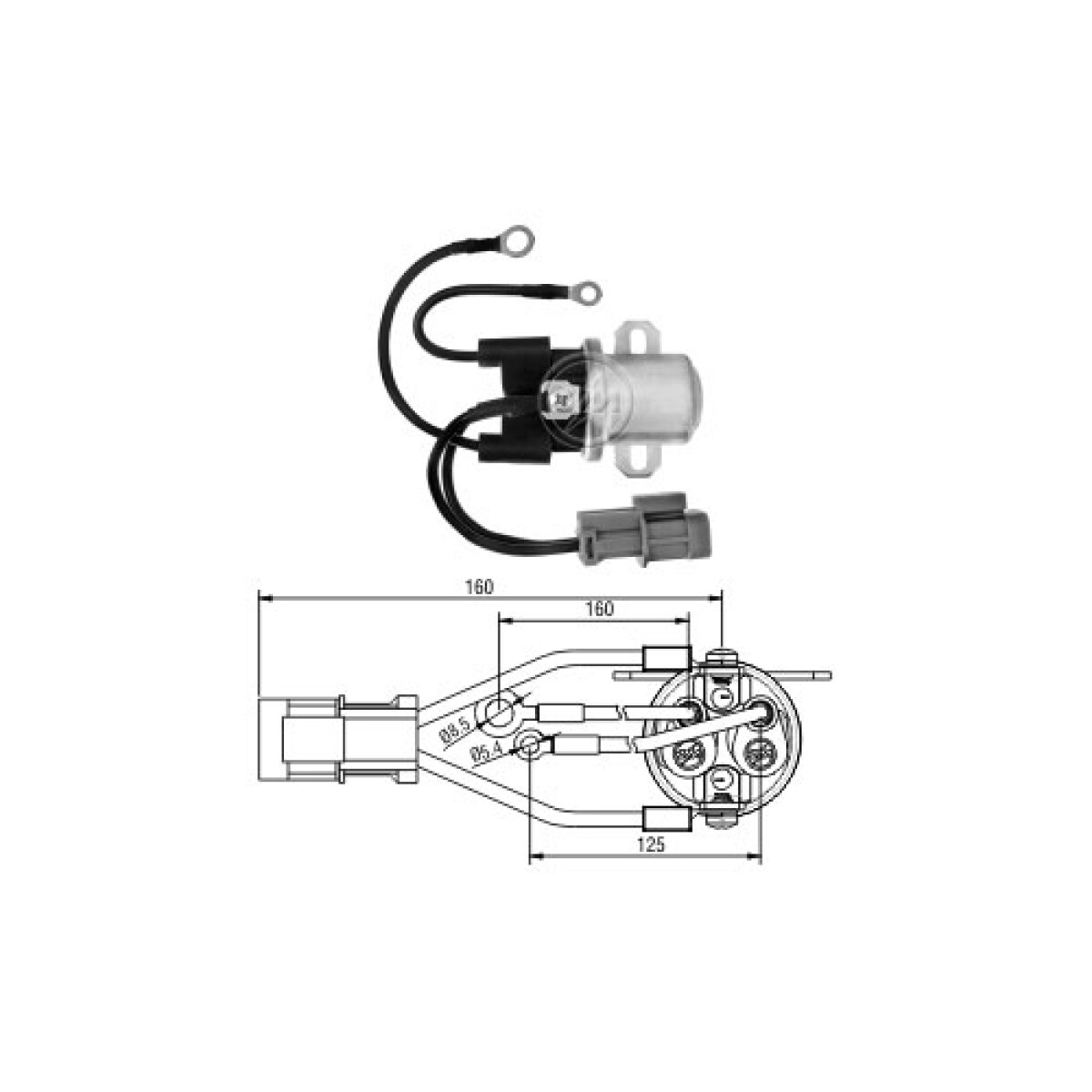 AUTOMATICO DE ARRANQUE MITSUBISHI AUTOMATICO AUXILIAR MITSUBISHI FUSO 12V ZM 