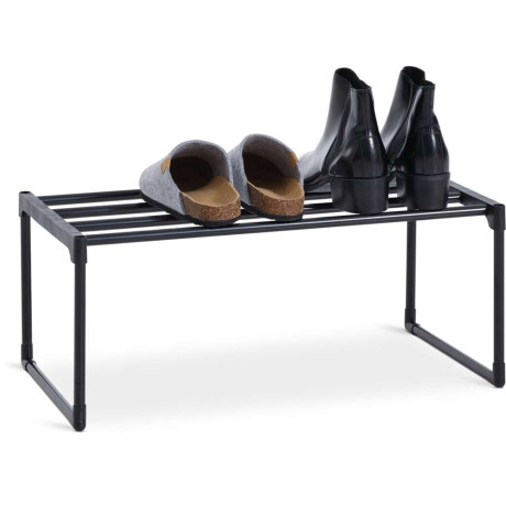 Zapatero BORNHOLM 1 estante negro Negro