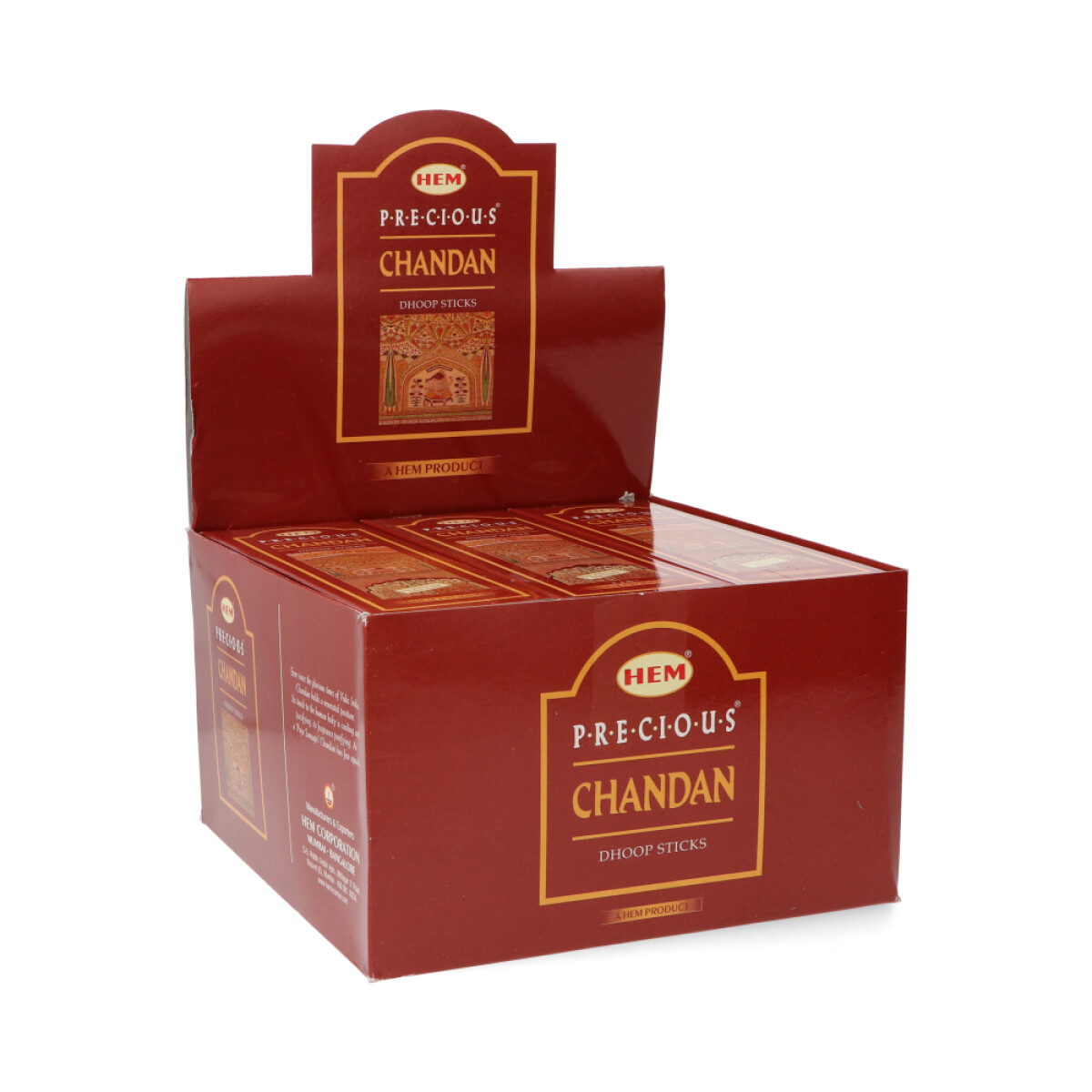 INCIENSO DHOOP HEM 25GR X12 - Precioso Chandan 