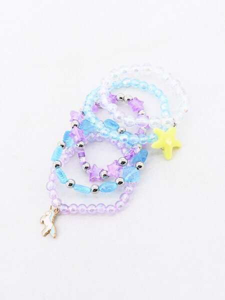 PULSERAS SET x 5 MULTICOLOR