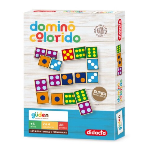 Juego de niños en madera: Dominó Colorido 28 Piezas - Didacta Juego de niños en madera: Dominó Colorido 28 Piezas - Didacta