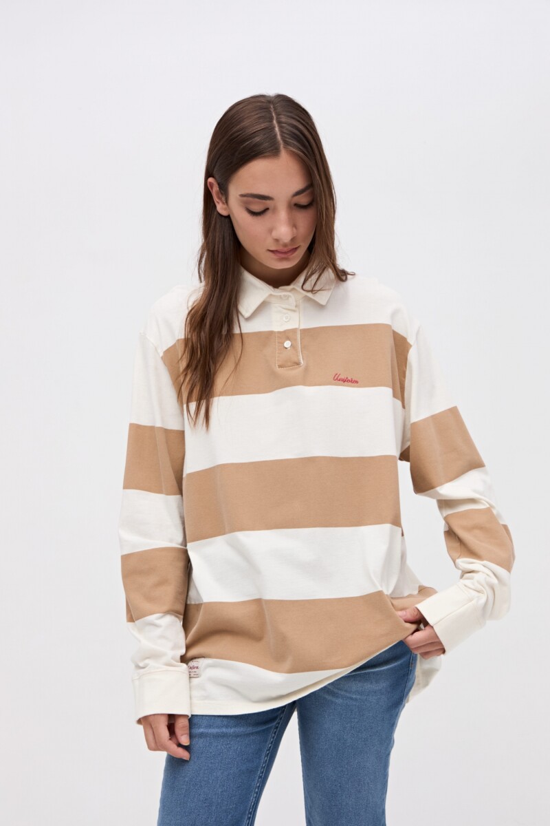 Remera polo New chicago - Off white 