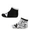 Medias de Mujer Converse x2 Craquel Blanco - Negro