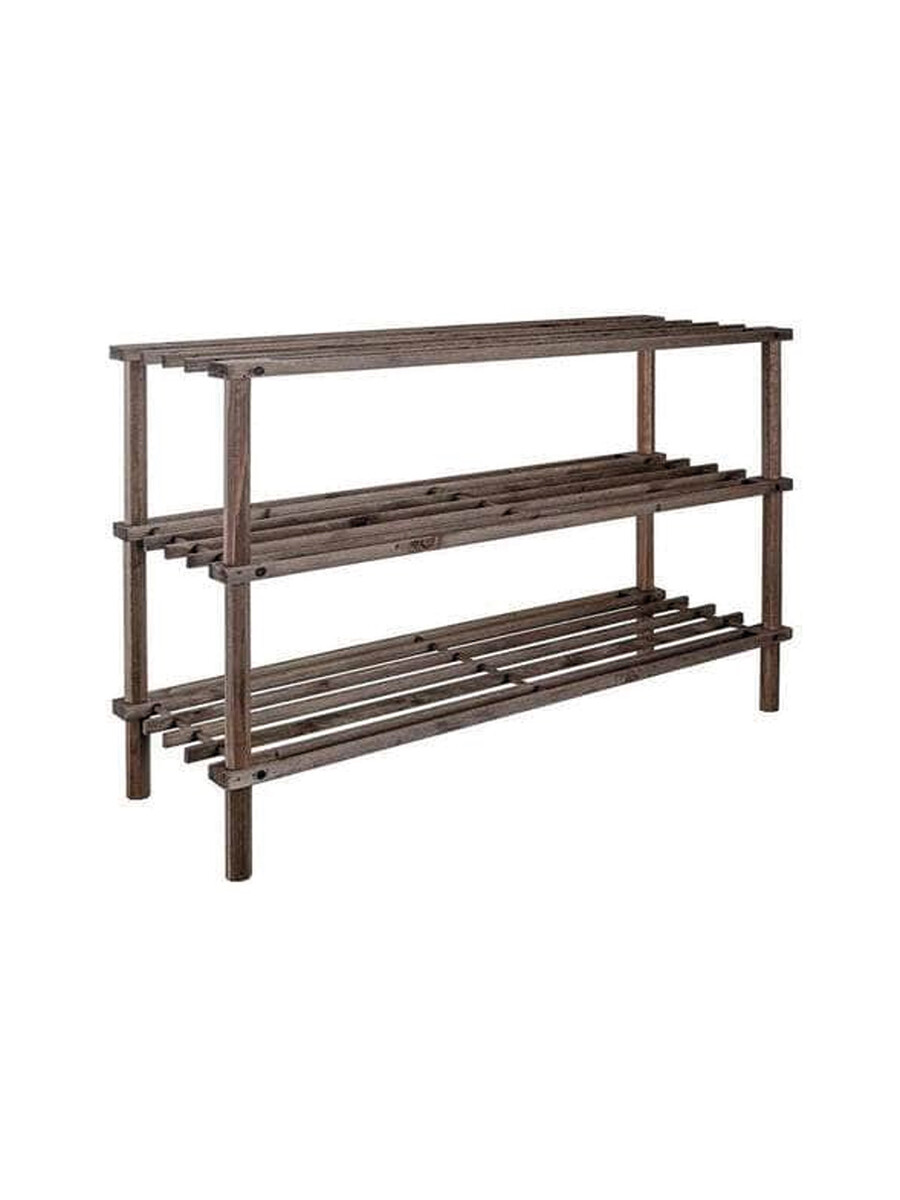 ZAPATERO BAMBOO TRES NIVELES - CAFÉ 