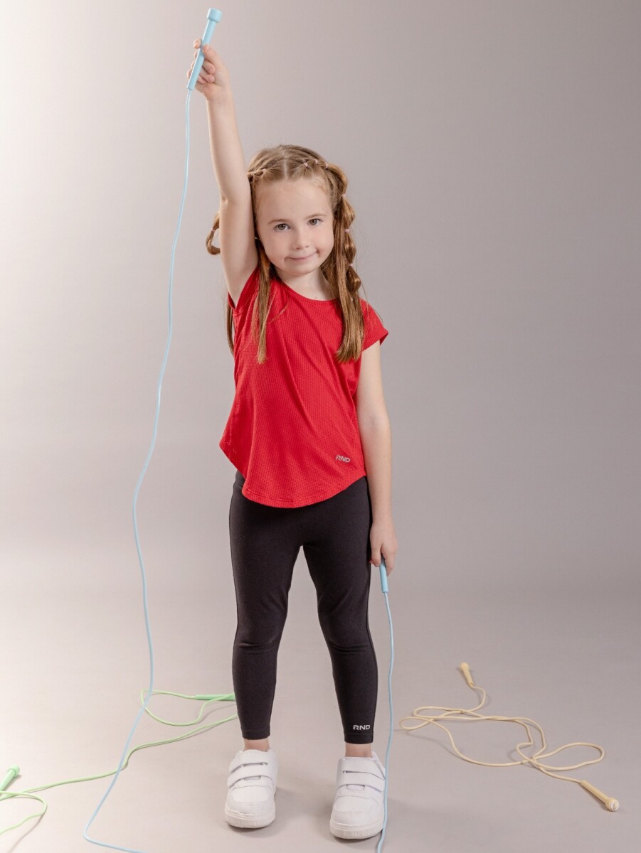 Remera Deportiva para Niñas. - roj 