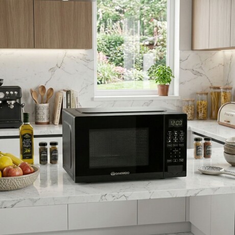 Microondas digital Daewoo | 20 Lts | Potencia 700w | Color negro Microondas digital Daewoo | 20 Lts | Potencia 700w | Color negro