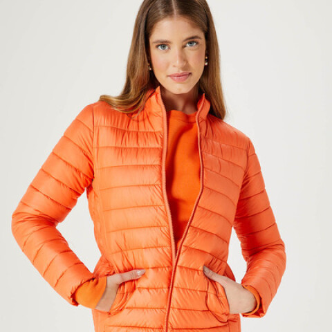 JAQUETA FEM NARANJA OSCURO