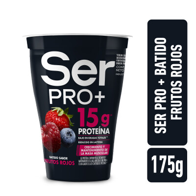 Yogurt frutos rojos Ser Pro + 175g Yogurt Ser Pro+ Frut Roj 175ml