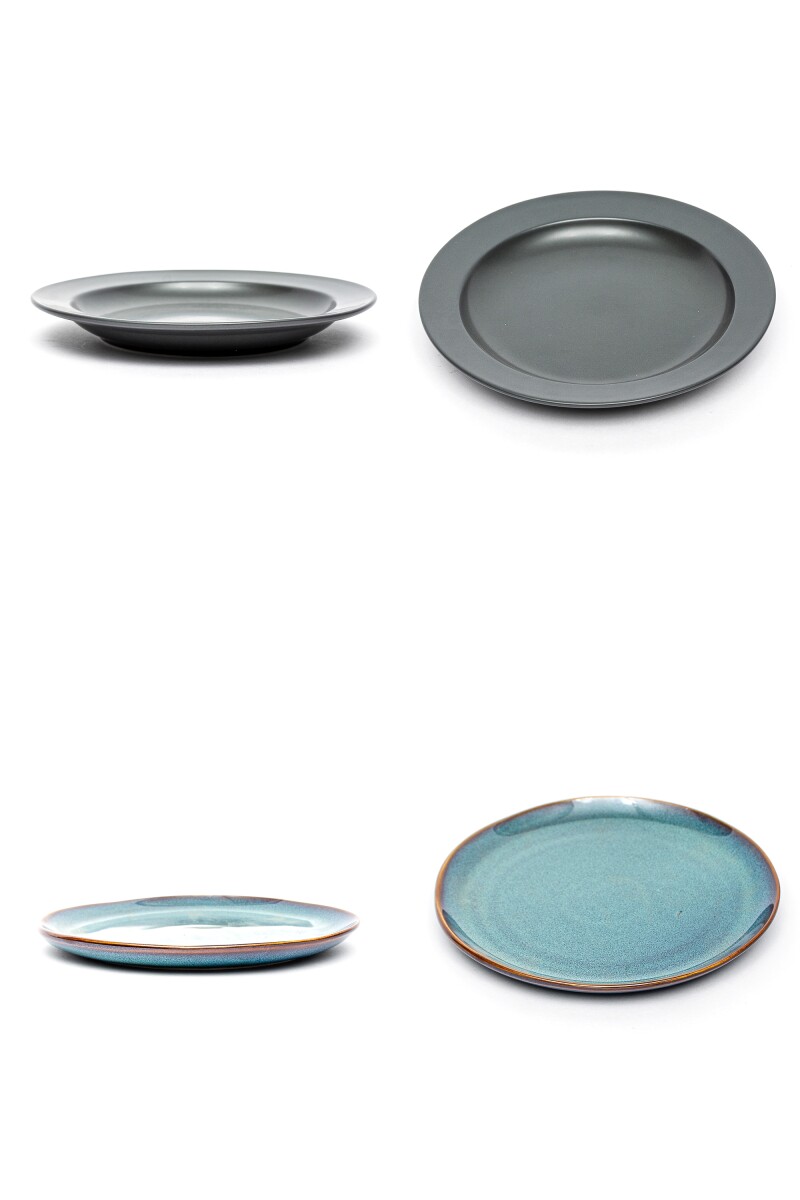 Plato Postre Mix - Color Unico 