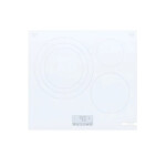 Placa de induccion Bosch 60cm Blanco s/perfiles cromados blanco