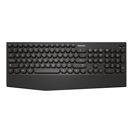 Teclado Usb BT 2,4G Philips SPK6303 104 Teclas Redondeadas 001