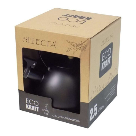Caldera 25L Silbador Fondo Doble Mango Madera Lissy Negro