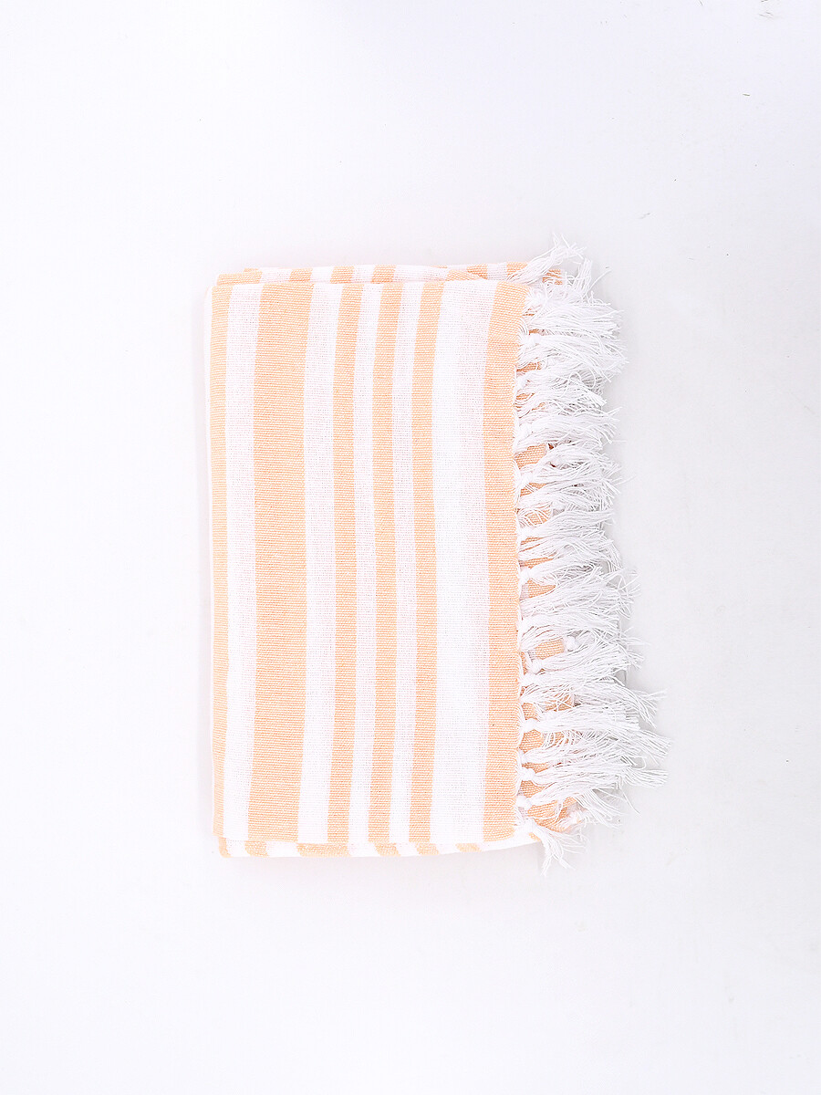 PIE DE CAMA TOKIO RAYAS - NARANJA 