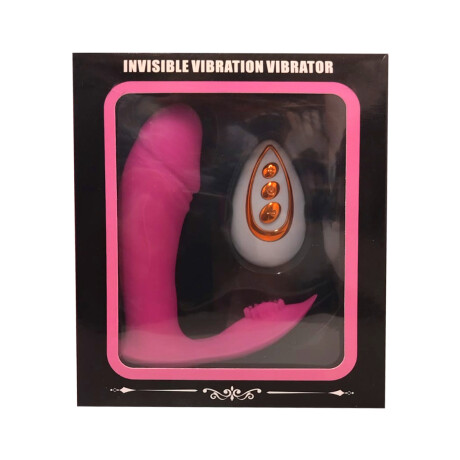 Vibrador Silicona Doble Estimulador Invisible Vibrator Rosa