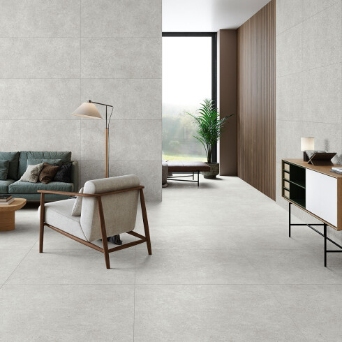 PORCELANATO PARA PISO Y PARED LOMMA GREY MATE 60X120 RECTIFICADO ALAPLANA GAMAS DE GRIS