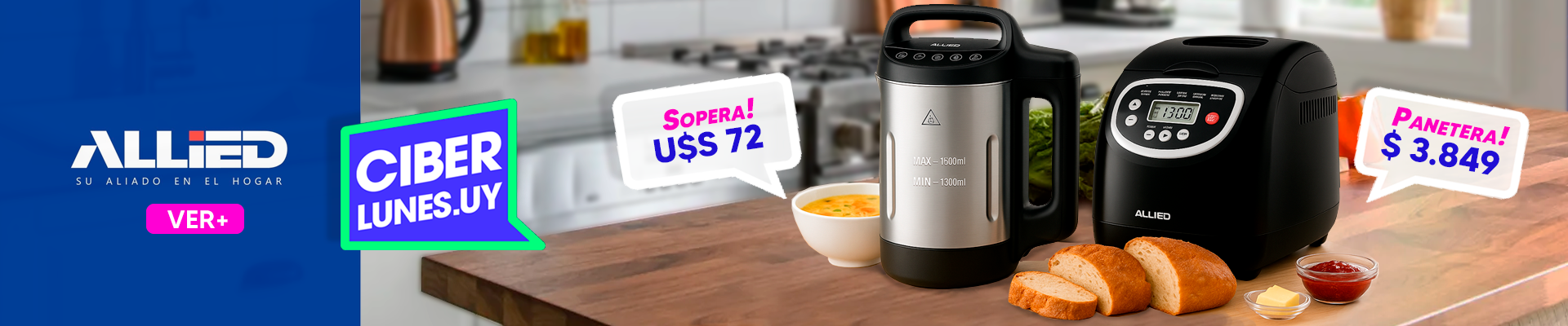 ¡Panetera y Sopera Allied en oferta de CiberLunes!