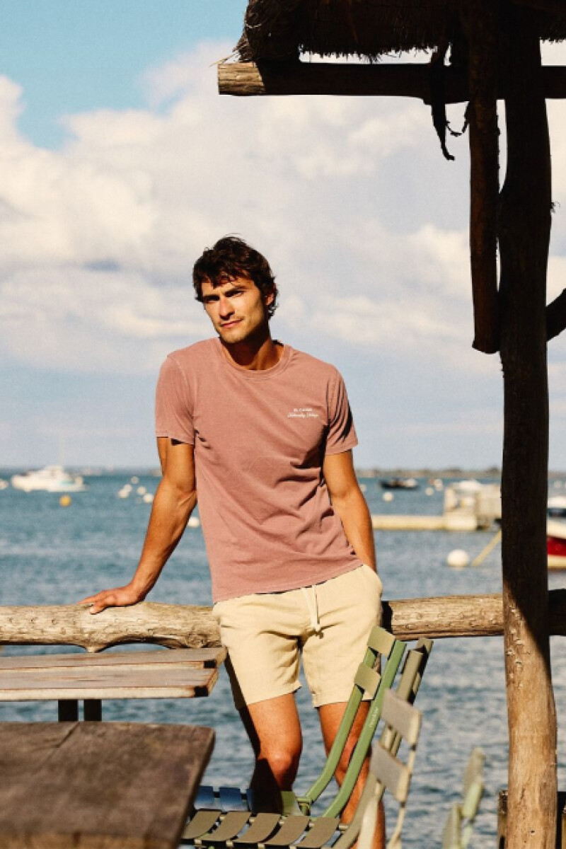 Camiseta Tinte Natural Rosa