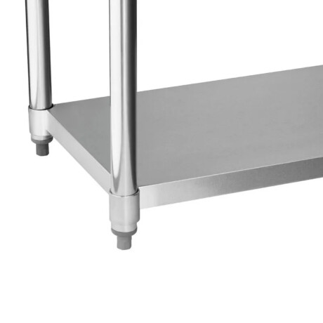 Mesada de Trabajo con Estante y Respaldo de Acero Inoxidable 150 x 60 x 85 cm Mesada de Trabajo con Estante y Respaldo de Acero Inoxidable 150 x 60 x 85 cm