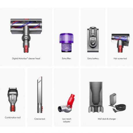 Aspiradora Inalámbrica DYSON V15 Detect Pro 9 Accesorios Tiempo De Funcionamiento Hasta 120 Minutos Aspiradora Inalámbrica DYSON V15 Detect Pro 9 Accesorios Tiempo De Funcionamiento Hasta 120 Minutos