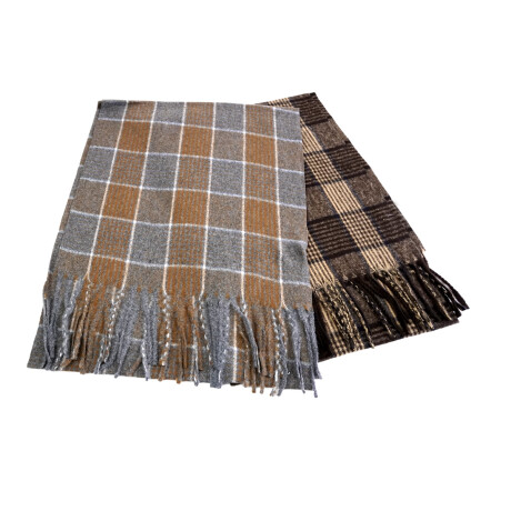 BUFANDA HOMBRE CUADRILLE 180X33CM 126GR 35900 Q60 BUFANDA HOMBRE CUADRILLE 180X33CM 126GR 35900 Q60