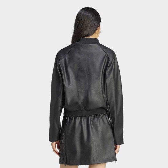 Campera Adidas Pleather Negro
