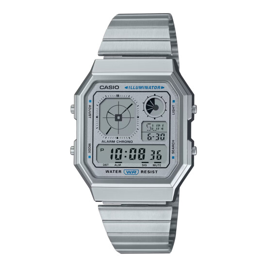 Reloj CASIO RETRO A130WE-7ADF en Acero Plateado Esfera 40mm 0