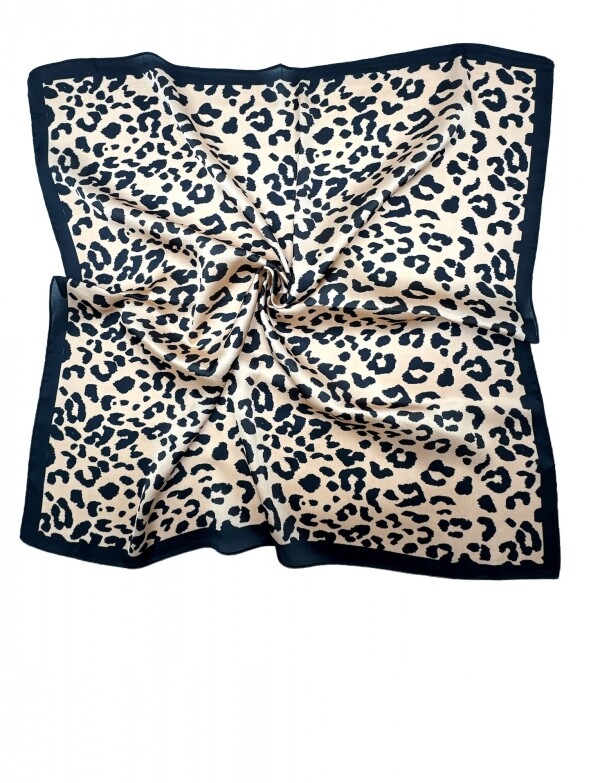 Pañuelo Animal Print NEGRO/BEIGE