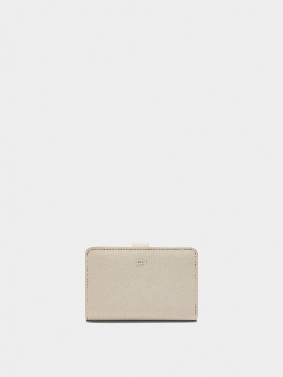 Cartera Con Textura beige