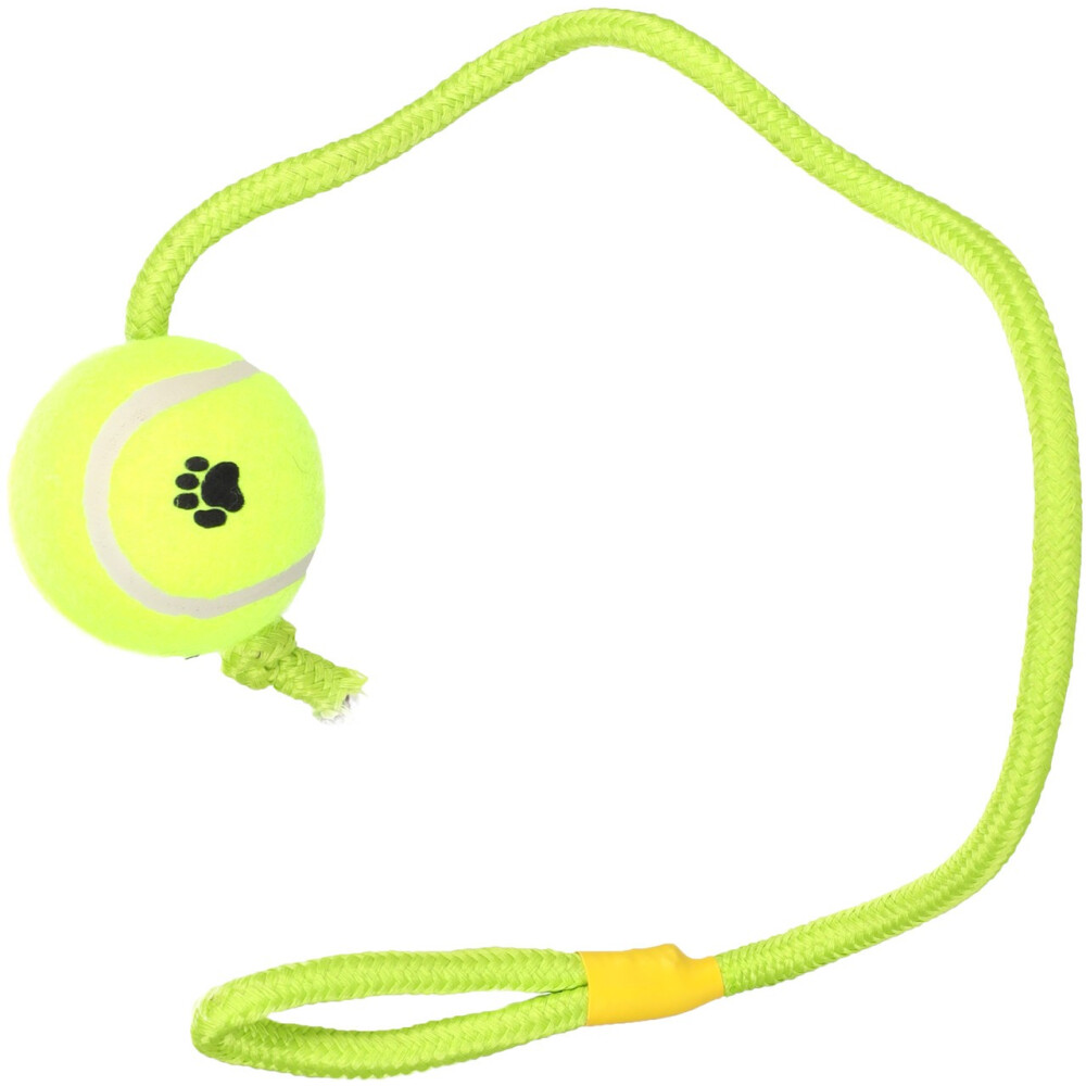 JP PELOTA DE TENIS SMASH + ESTAMPADO PATA CON CUERDA AMARILLO 6CM JP PELOTA DE TENIS SMASH + ESTAMPADO PATA CON CUERDA AMARILLO 6CM