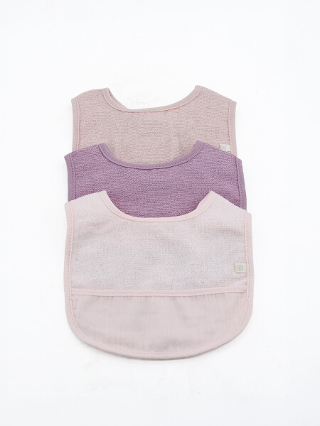 BABERO PACK X 3 LILA
