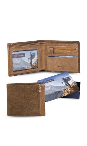 BILLETERA CUERO ORFEO JASPEADO C/NUEZ