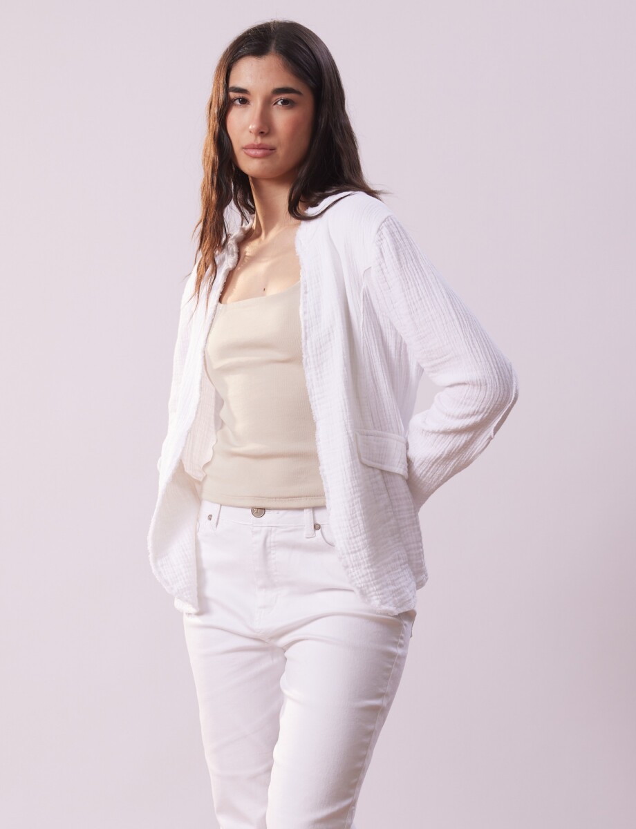 Chaqueta Algodon - Blanco 