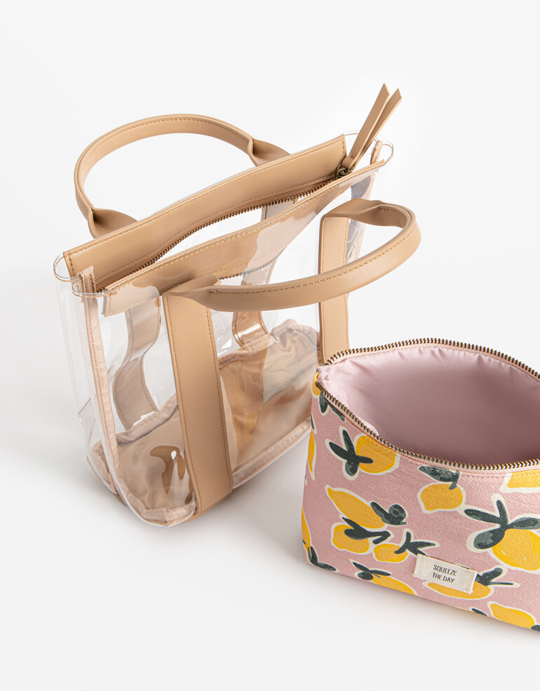 Porta Cosméticos Set De Portacosméticos - Estampado Flores