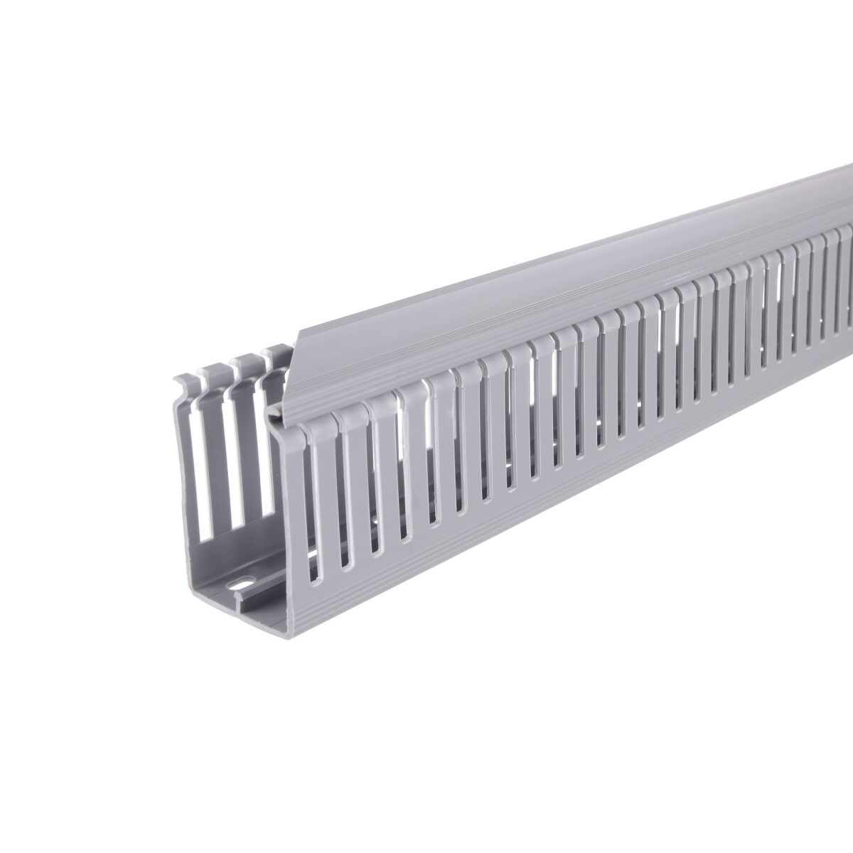 CABLECANAL 40X40MM GRIS RANURADO calado a gosto 