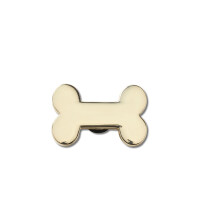 Jibbitz™ Charm Gold Dog Bone Multicolor