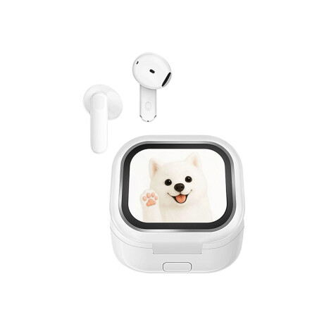 Auriculares Bluetooth HONOR Choice Cubuds con Pantalla White Auriculares Bluetooth HONOR Choice Cubuds con Pantalla White