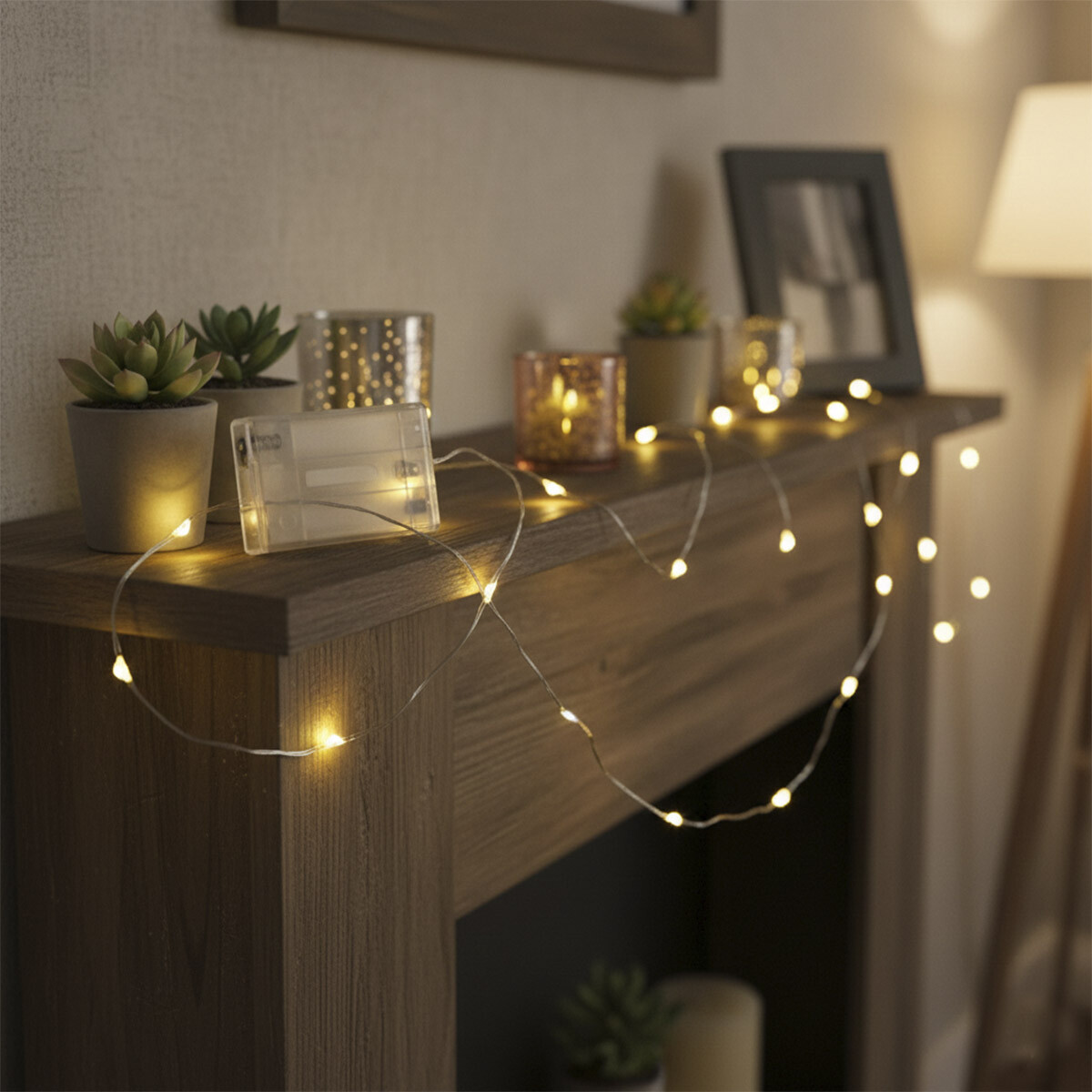 Luces de Navidad x 10 Minúsculas 1,5 M con Bateria 