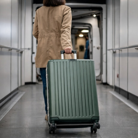 Valija Rígida de Policarbonato con Ruedas 28' Verde