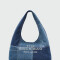 MARC JACOBS - The Patchwoek Denim Sack Bag Alta Automática