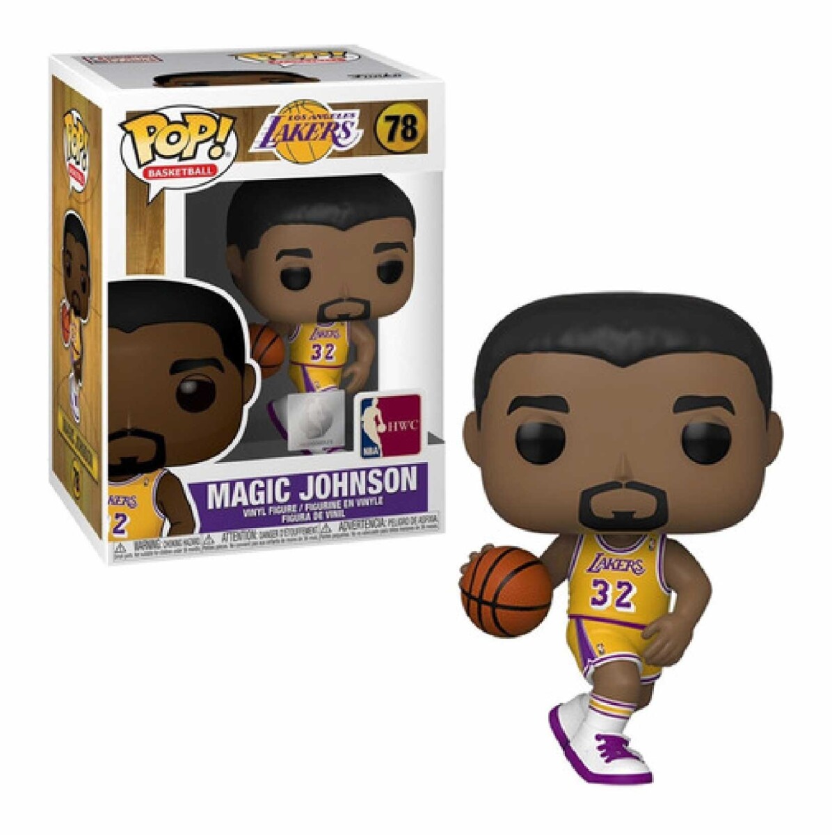 Figura Coleccionable Oficial Funko Pop - Magic Johnson Los Angeles Lakers 