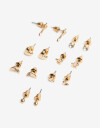 Aros Sets Metal Set De Aros Pasantes - Dorado
